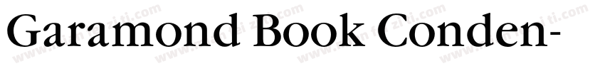 Garamond Book Conden字体转换